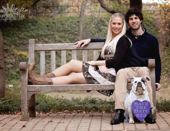 Engagement Photos with Bulldog | Pet Photography Highland Park, TX