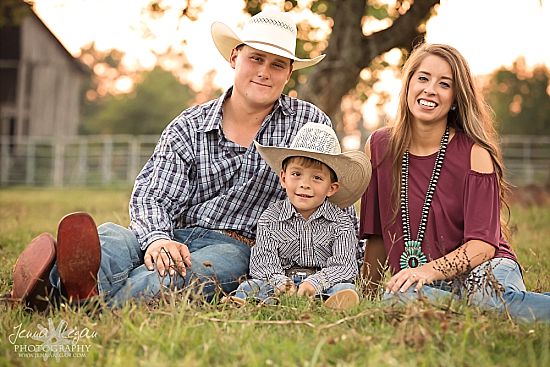 family photos on ranch