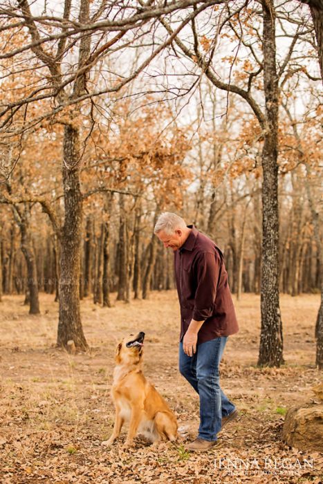 moment captured by pet photographer of man with dog